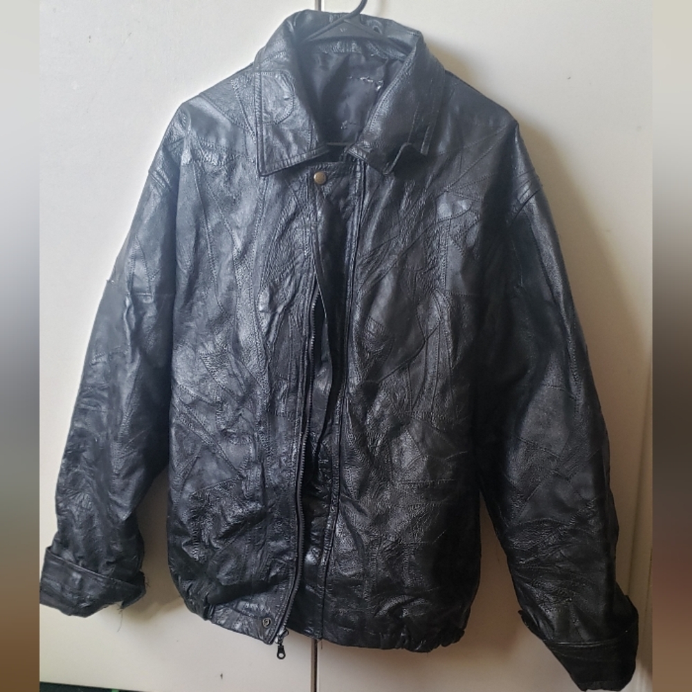 Men's Black Leather Jacket